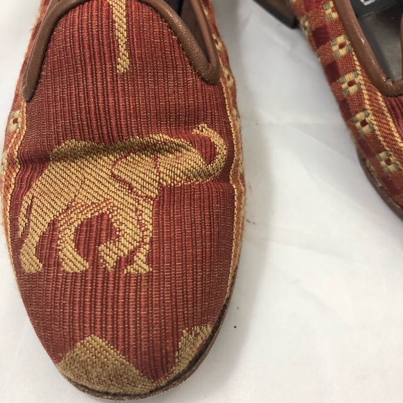 Vintage Smoking Loafer Textile Elephant 5.5 - Picture 2 of 5